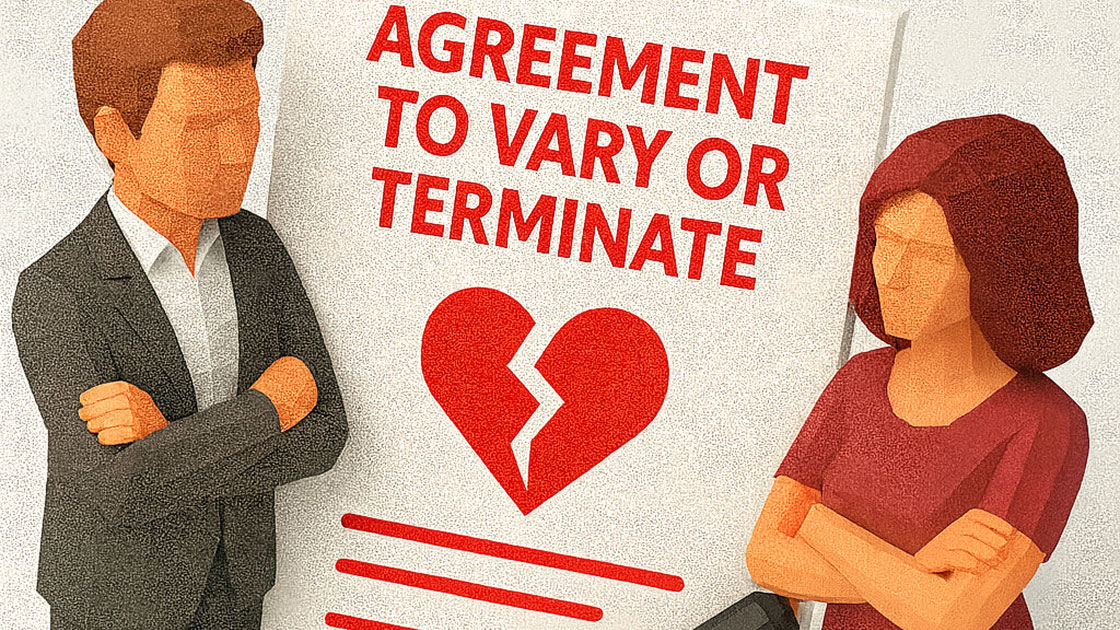 Agreement to vary or terminate