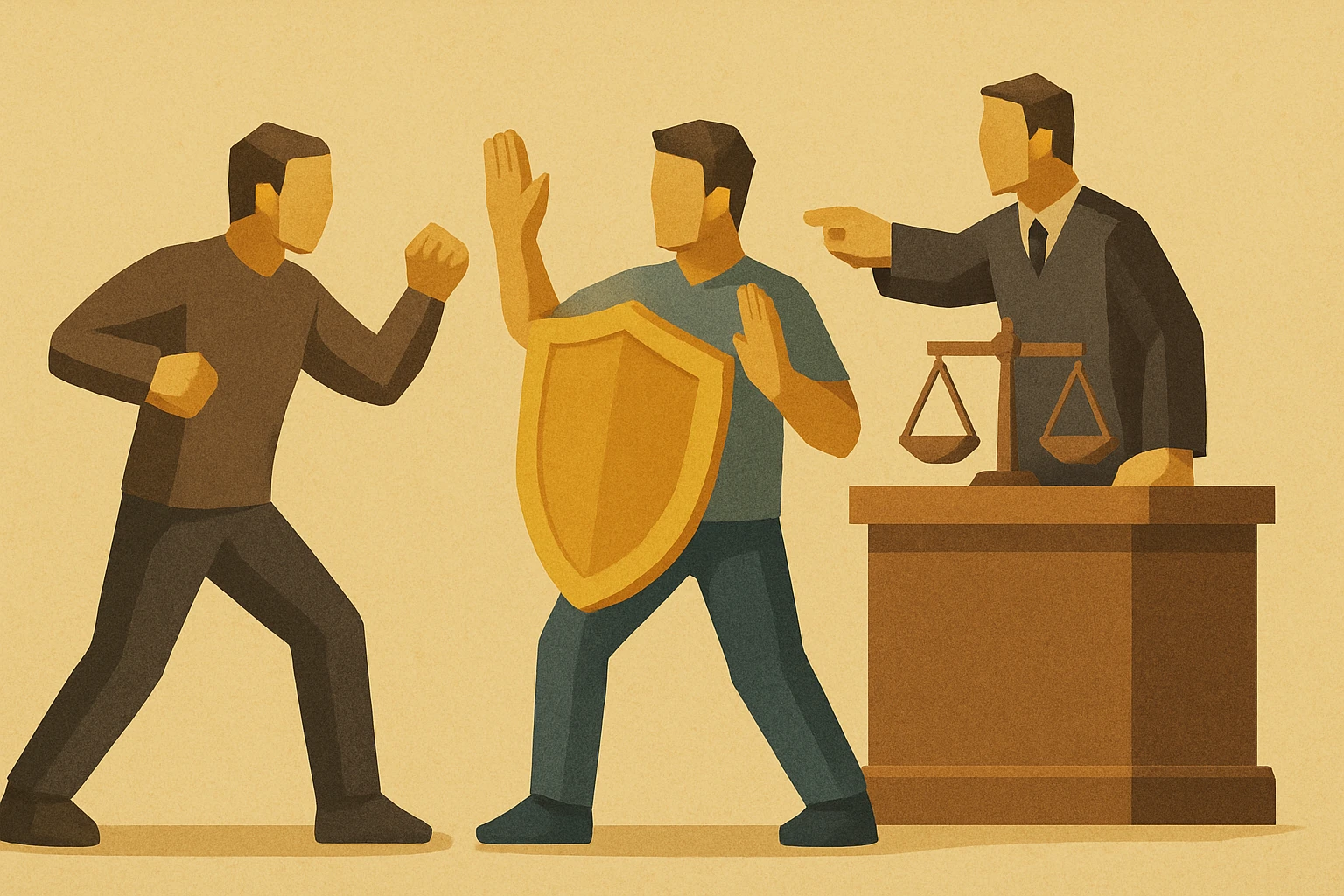 Self-defence in assault cases