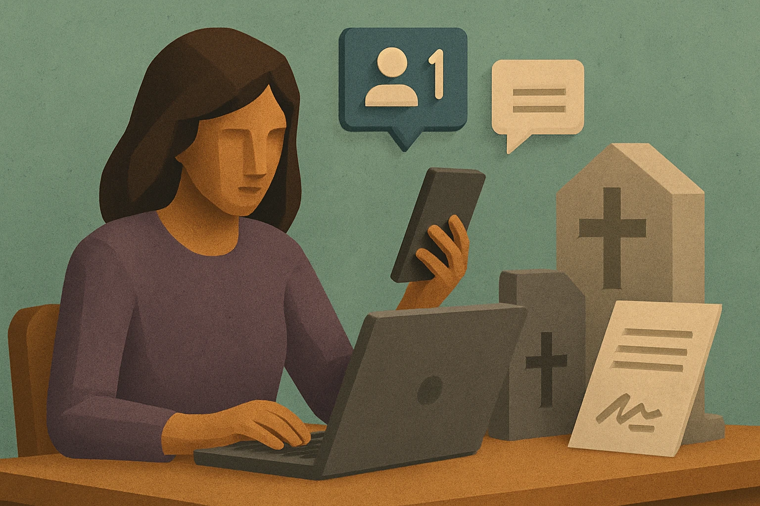 Social media accounts after death