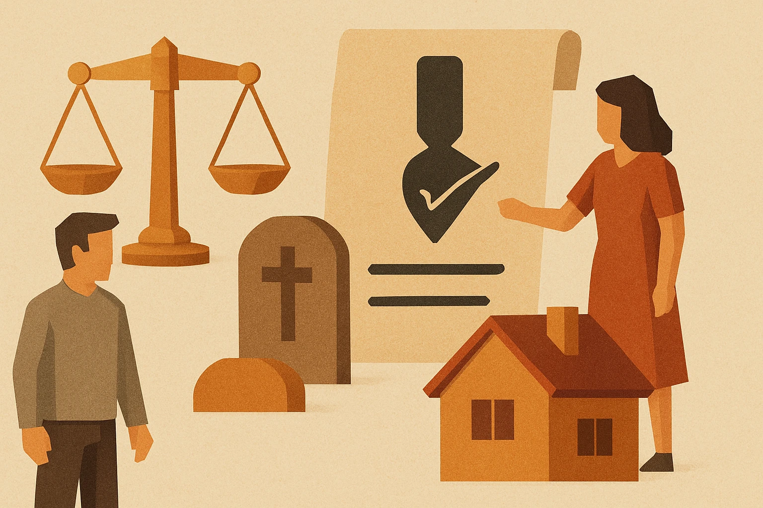 What happens to property when someone dies?